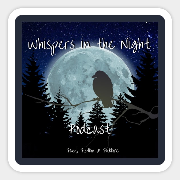 Whispers in the Night Logo (Original 2016) Sticker by Whispers in the Night Podcast